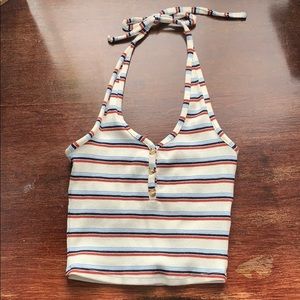 striped halter top